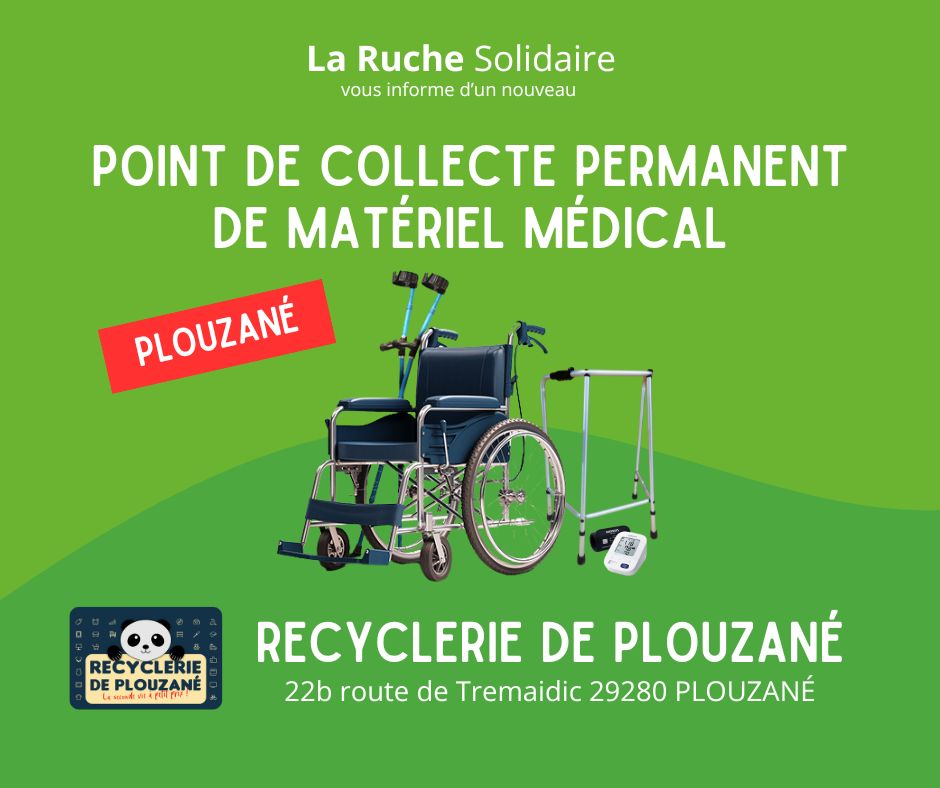 point de collecte de matériel médical plouzané